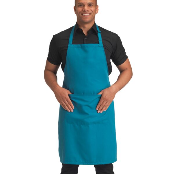 Dennys Polyester Bib Apron with Pocket Thumbnail