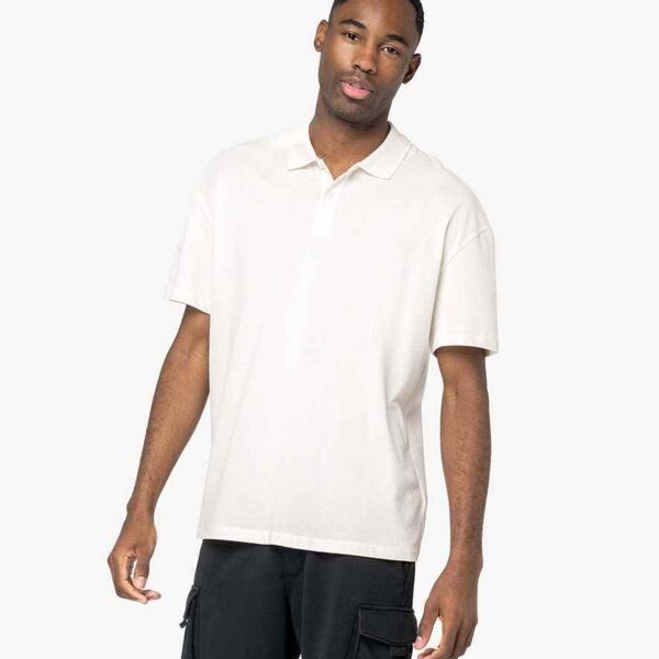 Native Spirit Drop Shoulder Piqué Polo Shirt Thumbnail