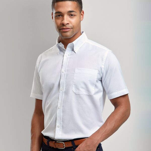 Corinium Premier Signature Short Sleeve Oxford Shirt Thumbnail